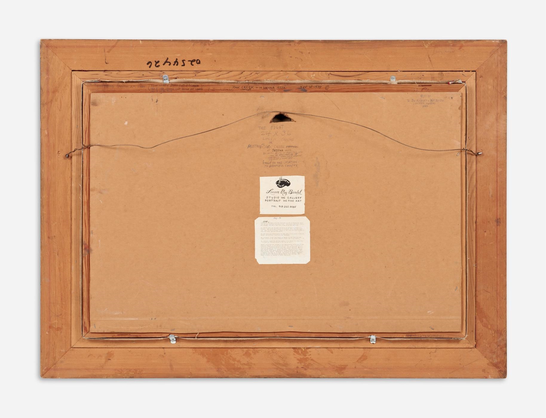 Artwork by Lennon Ray Bandel, Mustangs on Oak Creek, Made of Oil on linen