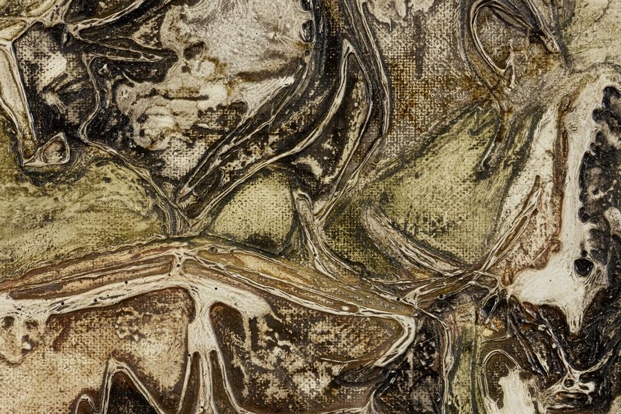 Artwork by Mick Micheyl, Bull, Made of Oil on isorel