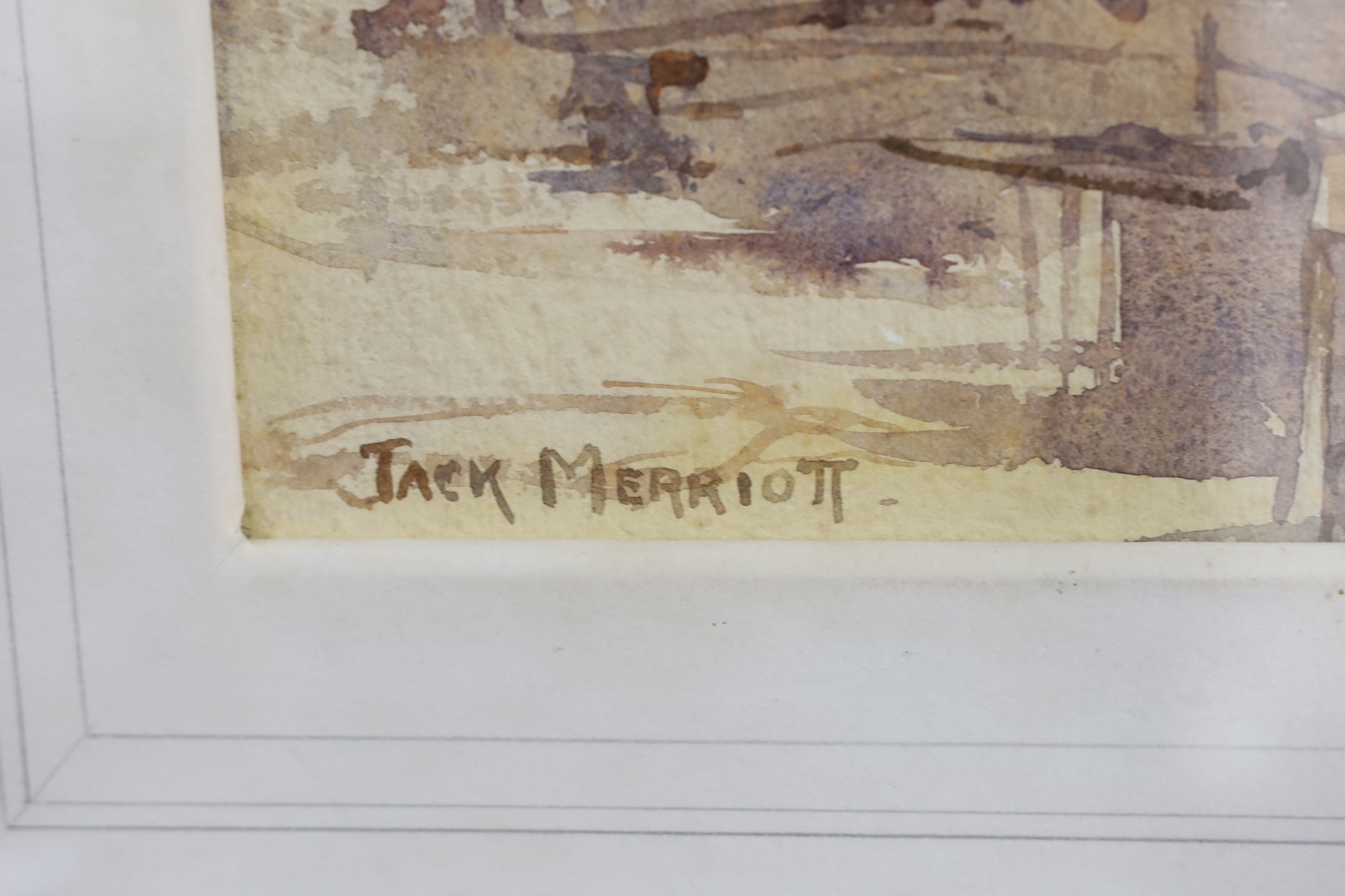 Jack Merriott Interior with seated figures MutualArt