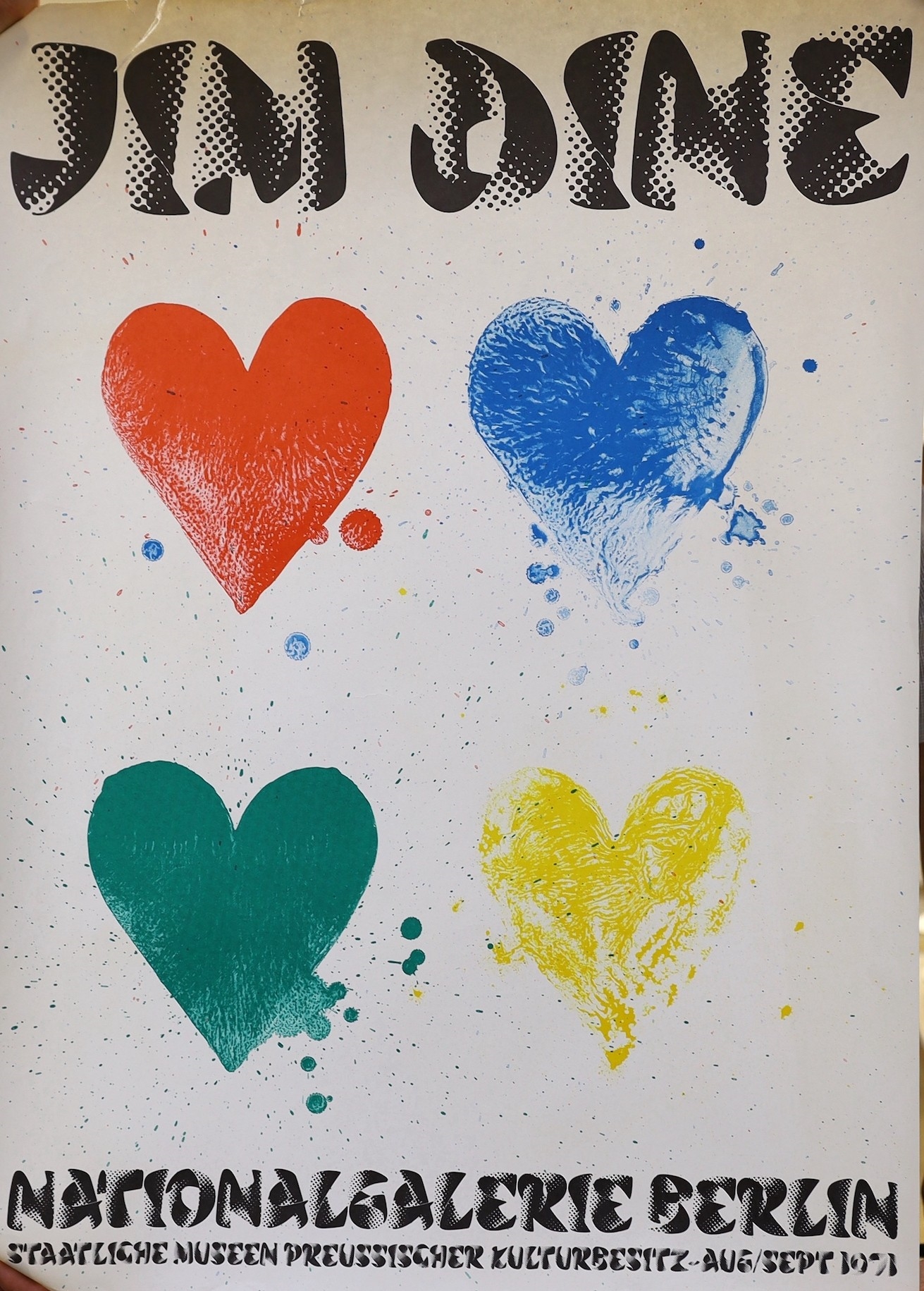 Jim Dine | Jim Dine - two coloured posters | MutualArt