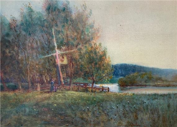 Above Surlingham by Charles Mayes Wigg, 1920