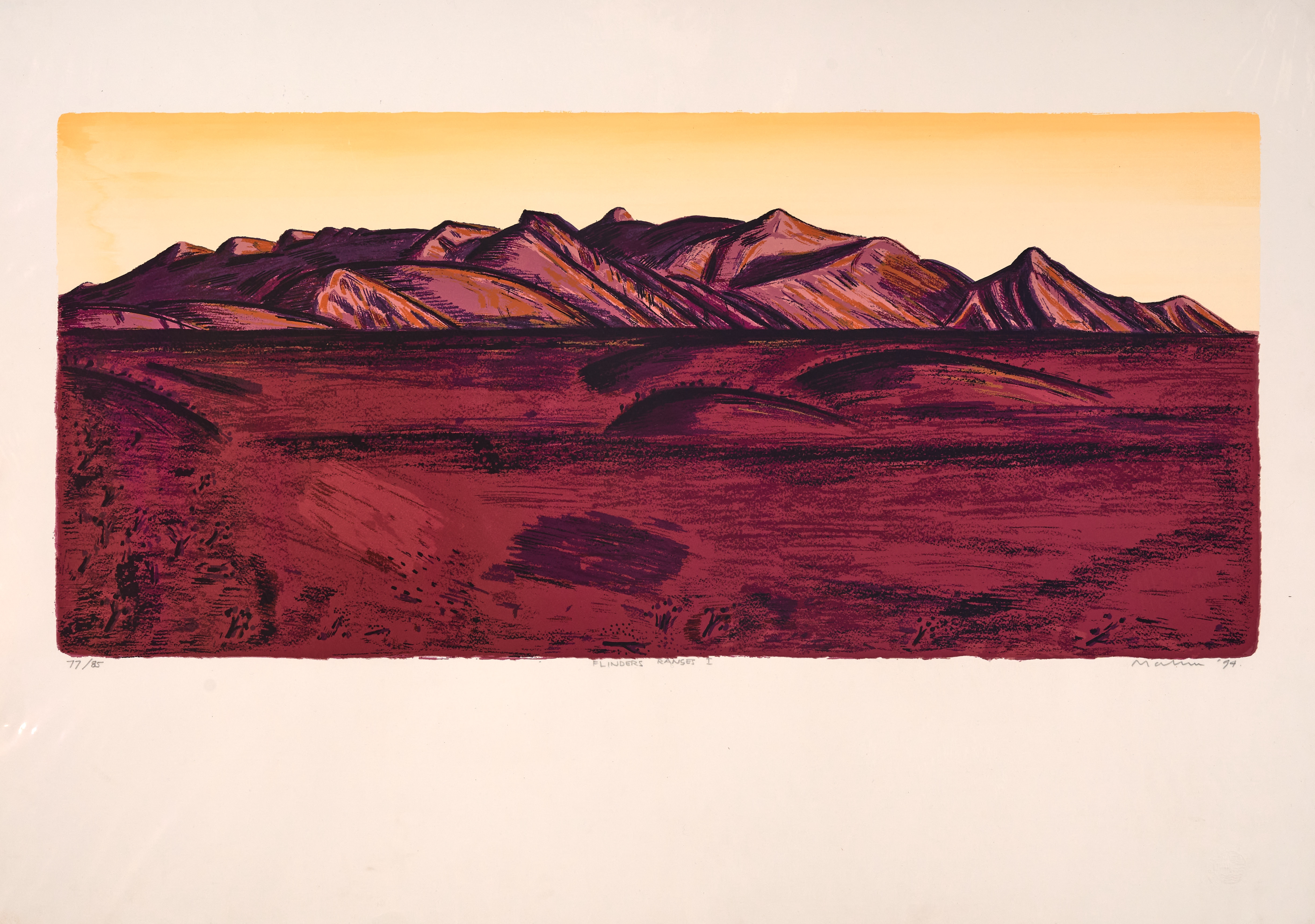 Jeff Makin | Flinders Ranges I (1994) | MutualArt