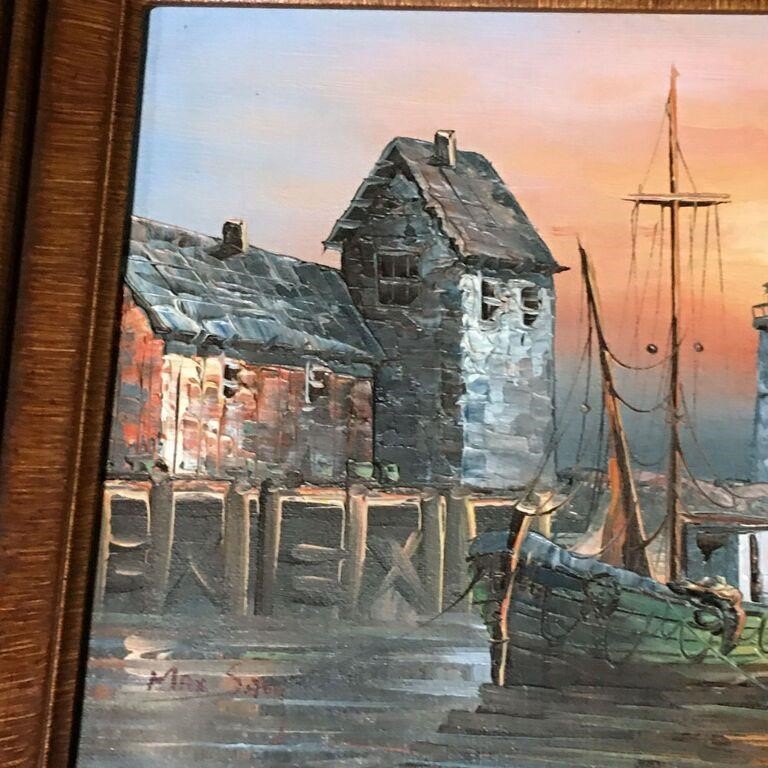 Max Savy Dock Scene MutualArt