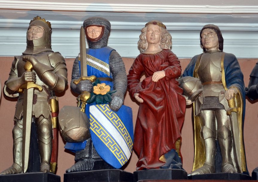 Jean Loup Delaroche | Suite of four sculptures of historical figures ...