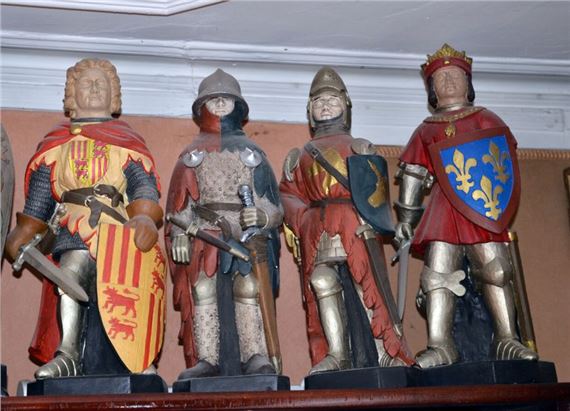 Jean Loup Delaroche | Suite of four sculptures of historical figures ...
