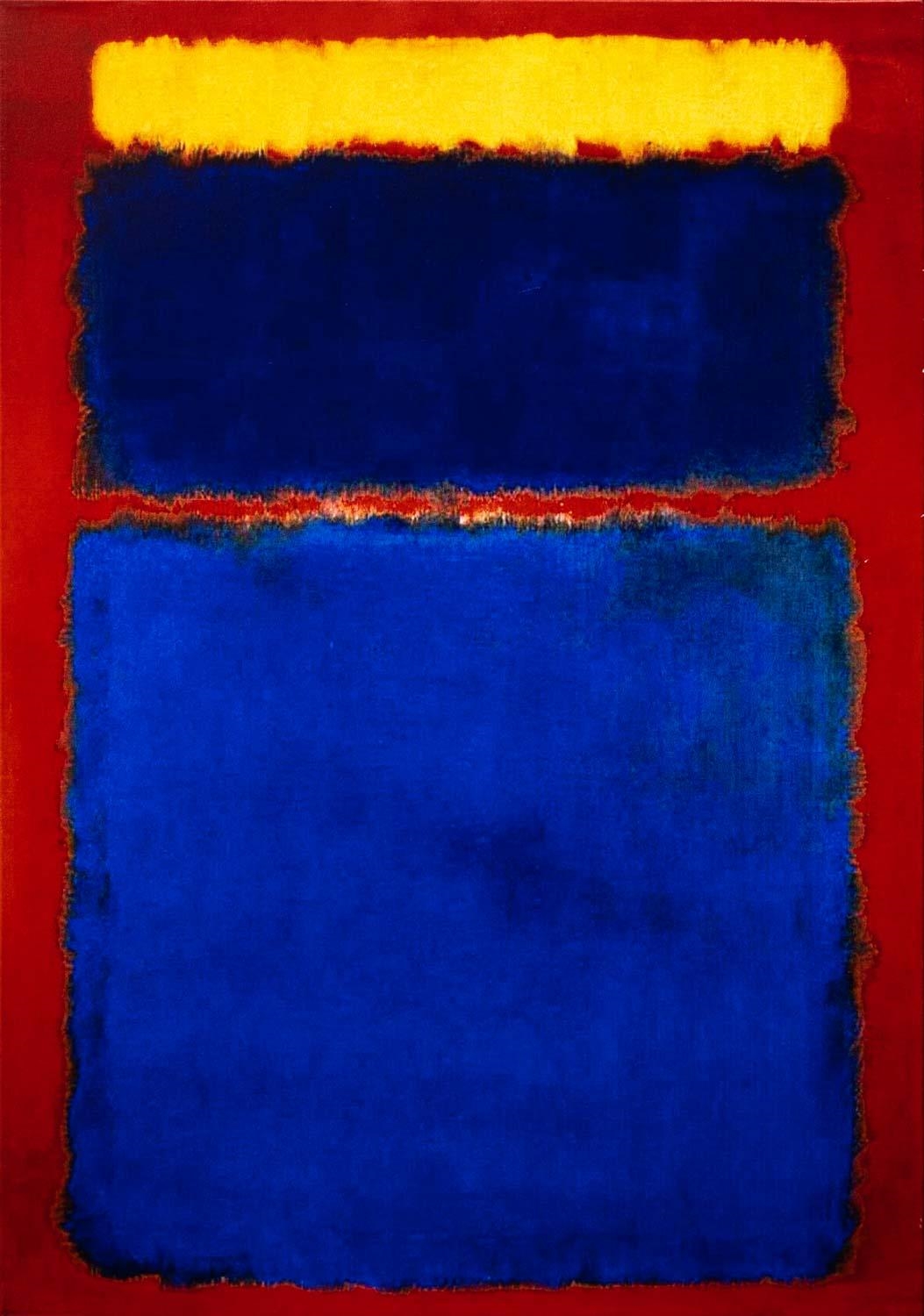 Blue on Blue with Yellow by Mark Rothko