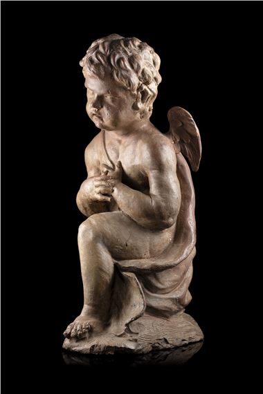 Roman School, 17th Century | Angel figure | MutualArt