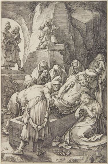 The Entombment by Hendrick Goltzius, 1596