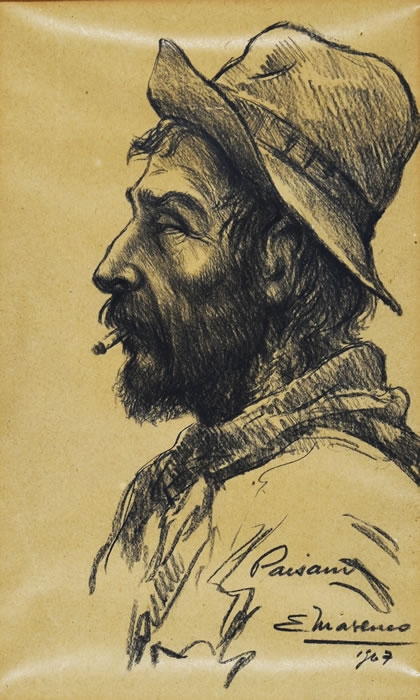 Artwork by Eleodoro Marenco, PAISANO, Made of drawing on paper