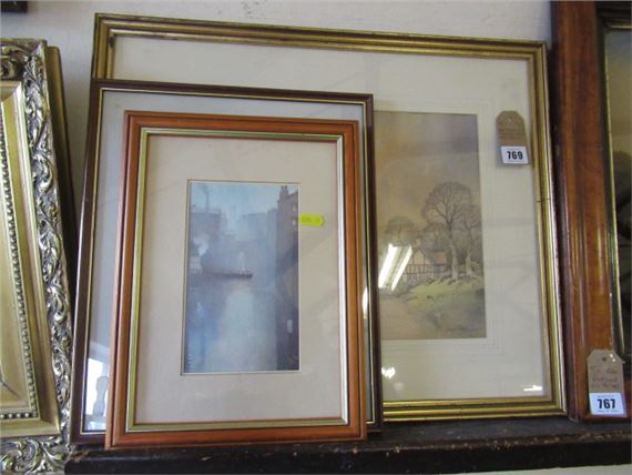 George Allen | WATERCOLOUR BY GEORGE ALLEN AND TWO PRINTS | MutualArt