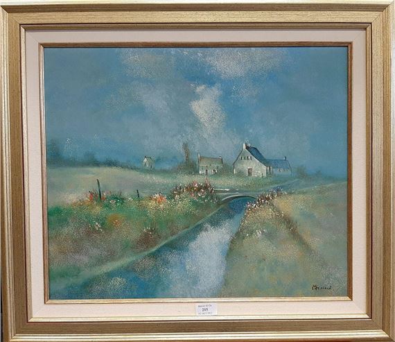 Le petit pont fleuri by Léo Massard, 1986