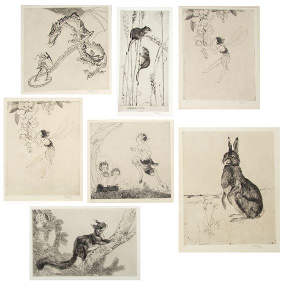 Margaret Rudge | A collection of seven etchings | MutualArt