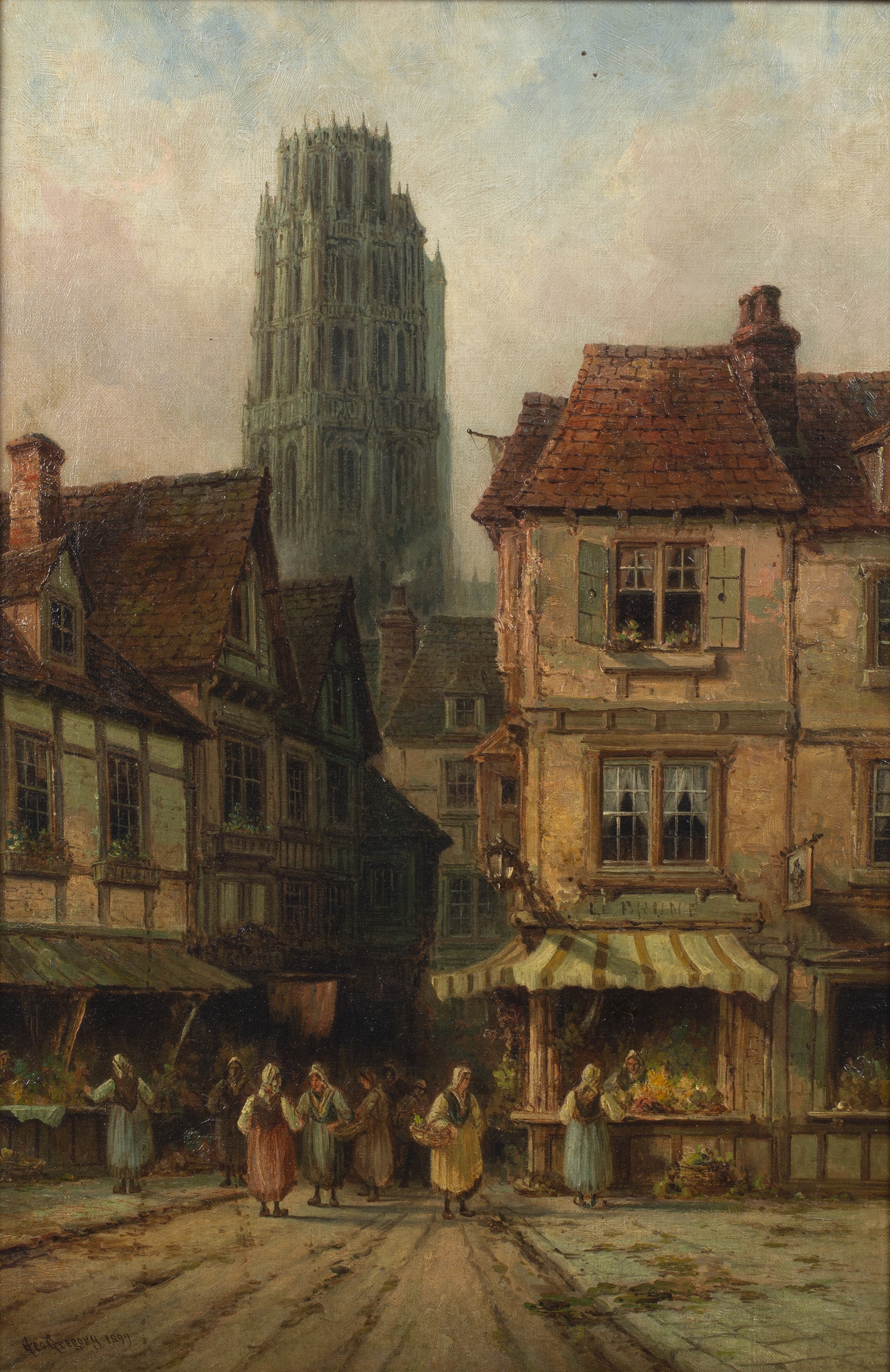 George Gregory | Market Day (1899) | MutualArt
