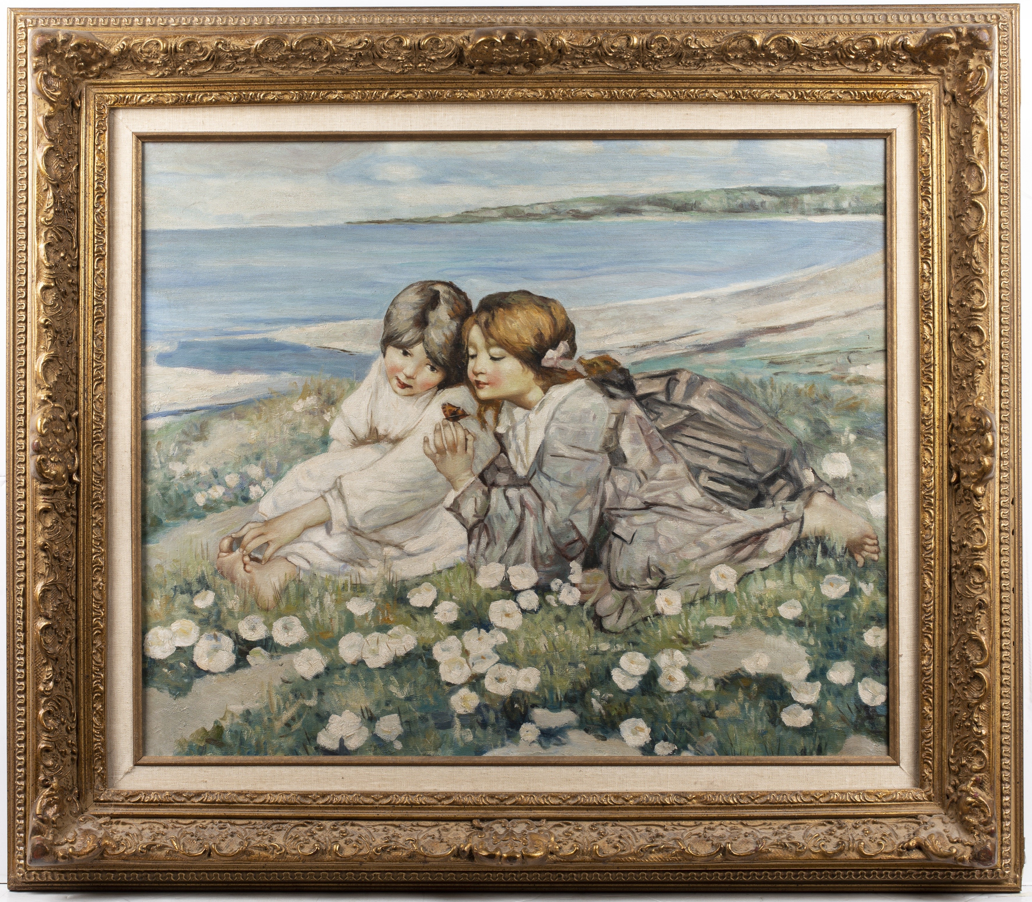 Edward Atkinson Hornel | Seashore Roses | MutualArt