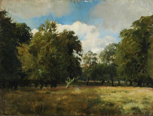 View from a forest on a summer day by Otto Bache