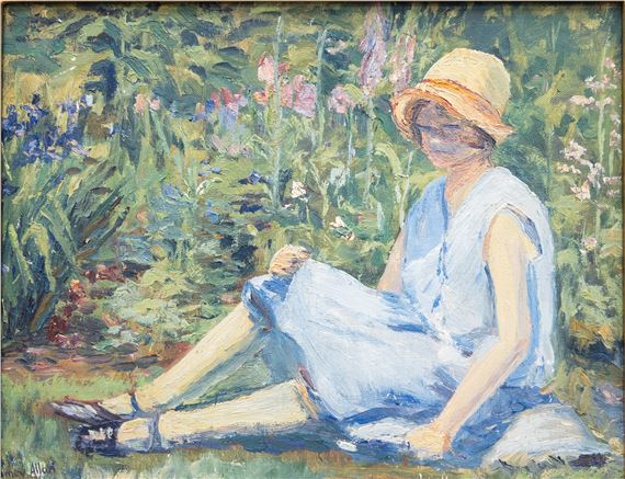 Girl in a Garden - Amey Allan