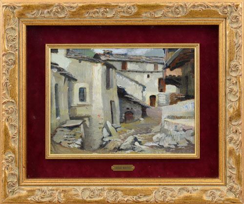 Houses in the village by Giulio Boetto