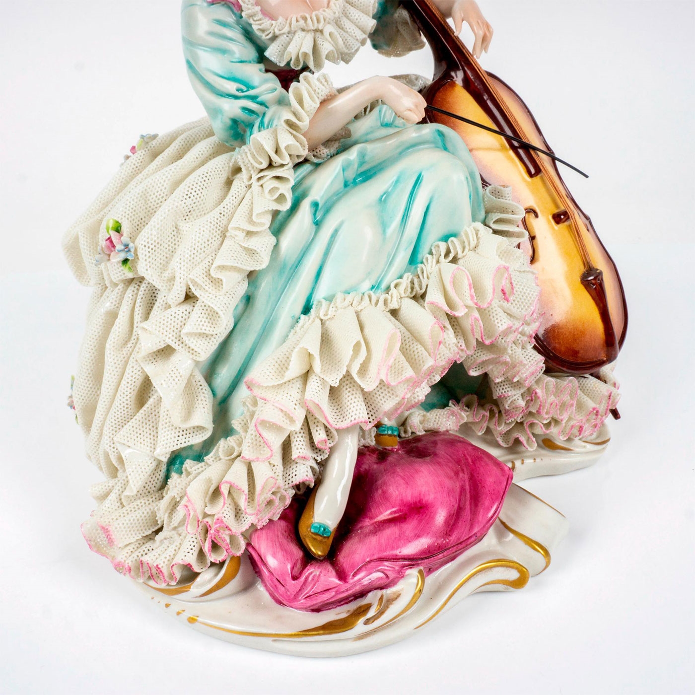 B. Merli | Antique Capodimonte Porcelain figurine by B. Merli Musician ...