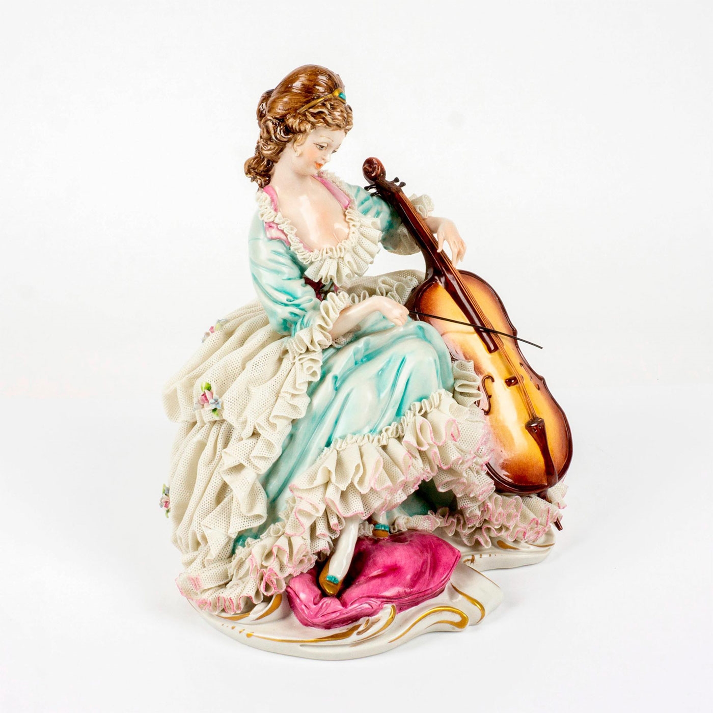 B. Merli | Antique Capodimonte Porcelain figurine by B. Merli Musician ...