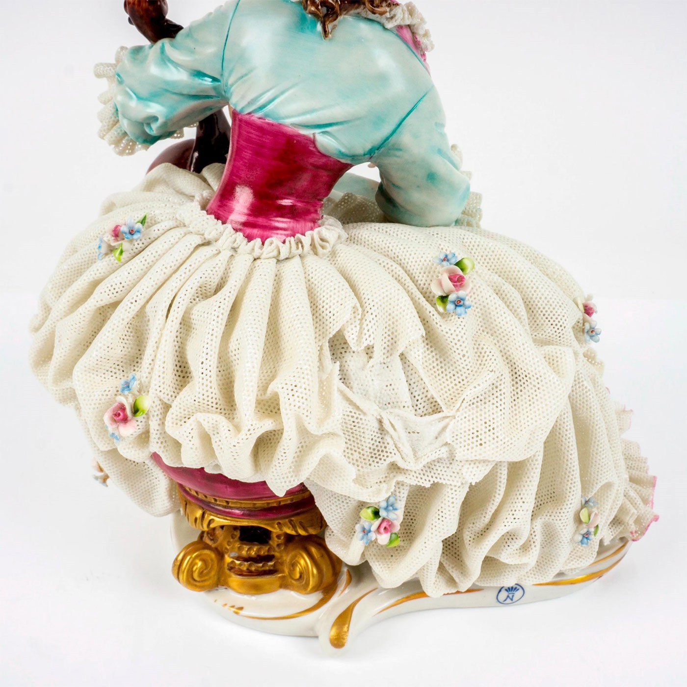 B. Merli Antique Capodimonte Porcelain figurine by B. Merli Musician