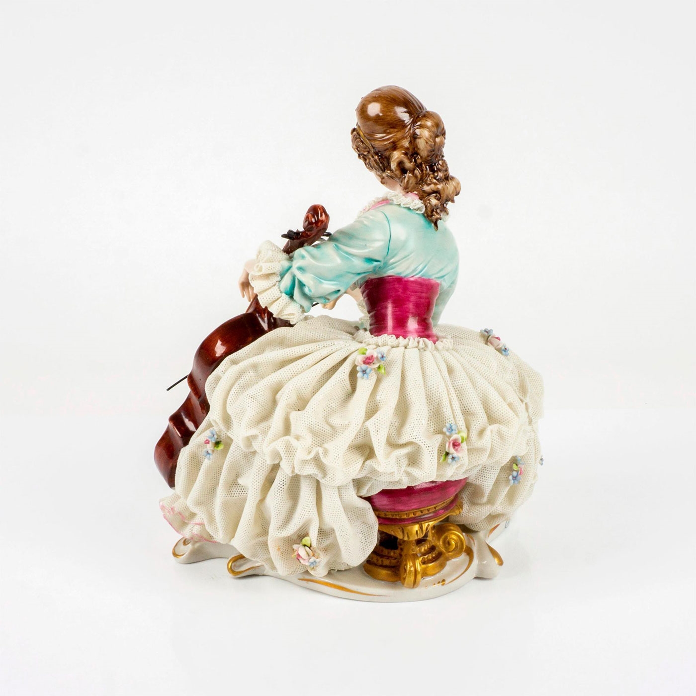 B. Merli Antique Capodimonte Porcelain figurine by B. Merli Musician