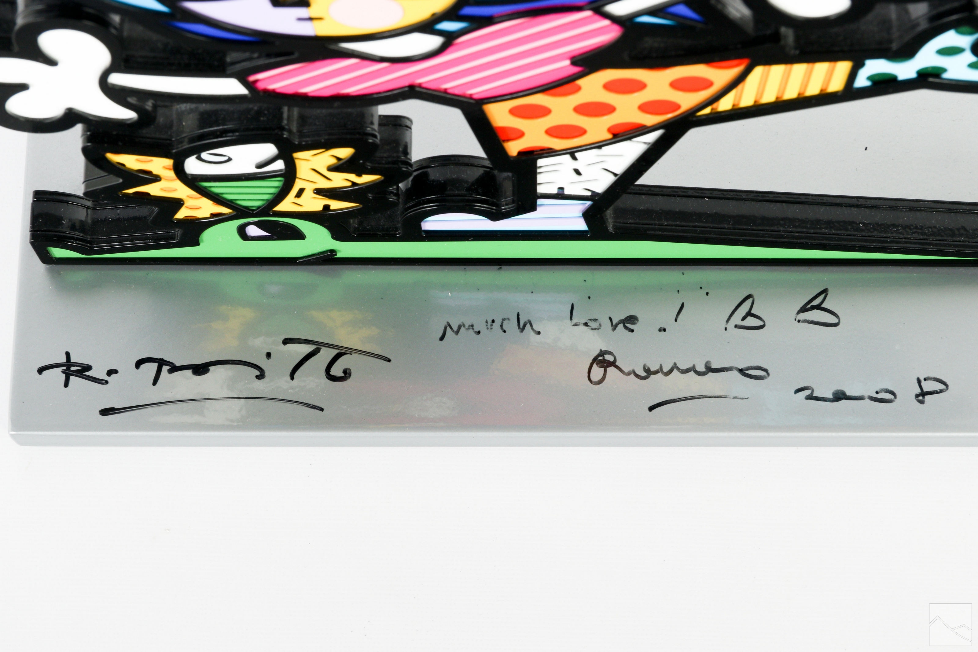 Romero Britto | Romero Britto b.1963 Cubist Pop Art Figural Statue ...