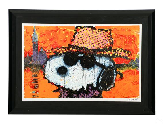 Tom Everhart | Tom Everhart b.1952 Modern LE Peanuts SNOOPY Litho