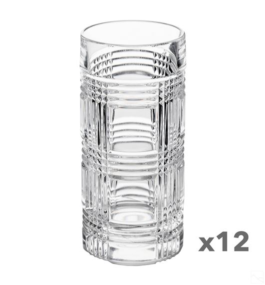 Ralph Lauren | Ralph Lauren Crystal Glen Plaid Highball Glass SET |  MutualArt