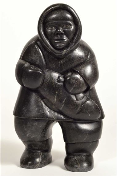 Pècheur avec sa prise - Conlucy Nayoumealook