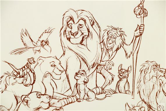 Walt Disney | Walt Disney LION KING Movie Animation Art (1994) | MutualArt