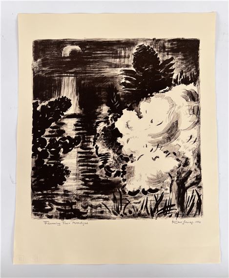 Flowering Tree - Moonlight by Karl Schrag, 1990