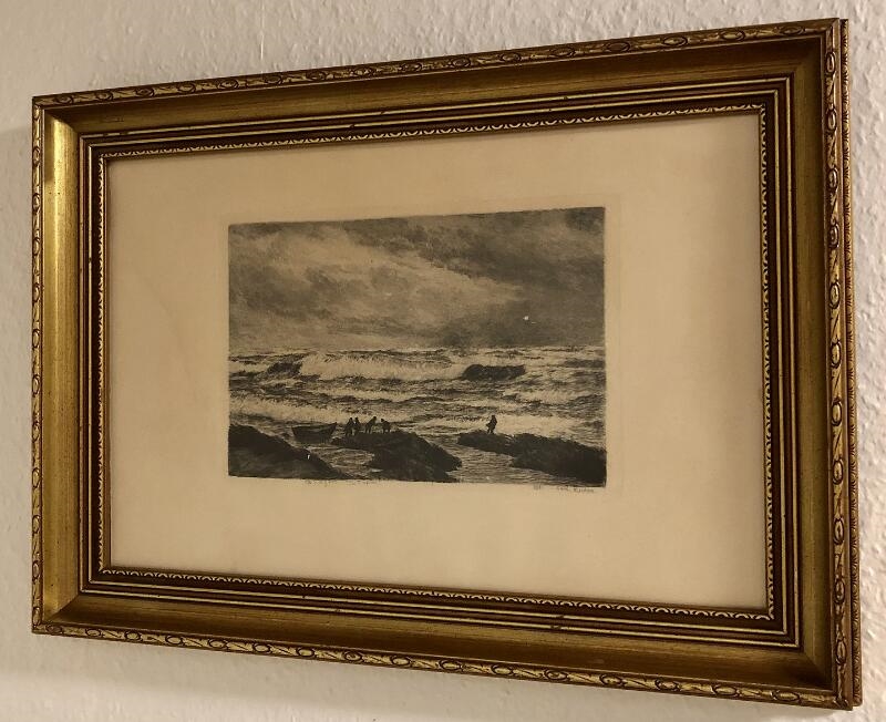 Carl Ludvig Thilson Locher | Skagen Storm Signed in print | MutualArt