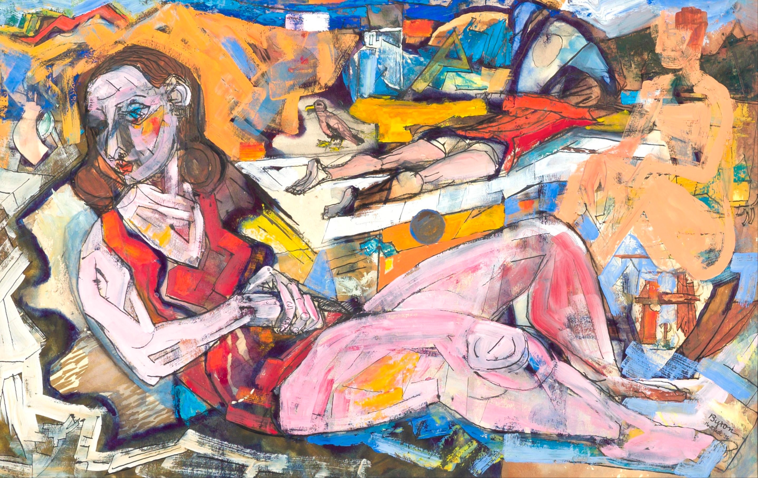 Artwork by Byron Randall, Sans titre / Untitled, Made of Mixed media on paper