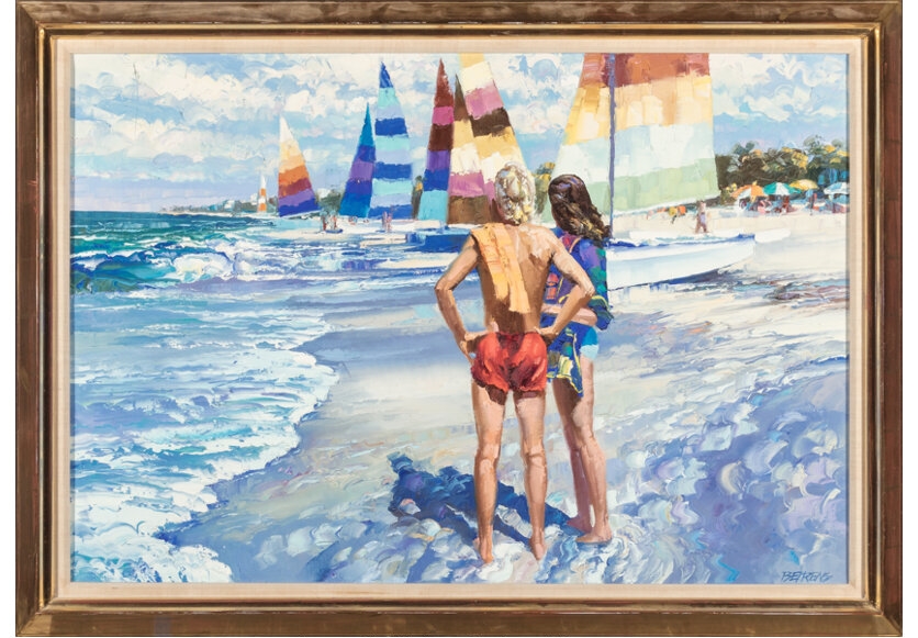 Howard Behrens | Couple on the Beach | MutualArt