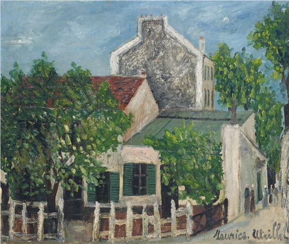 Maurice Utrillo | Le Lapin Agile à Montmartre (recto); Officier de