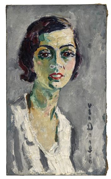 Kees van Dongen | Portrait de jeune femme (Circa 1930