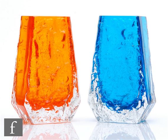 Geoffrey Baxter | Geoffrey Baxter - Whitefriars - Two coffin vases ...