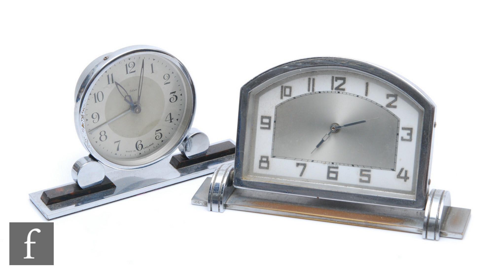 Art Deco School, 20th Century Enfield Clock Company A 1930s Art Deco desk clock (1930s