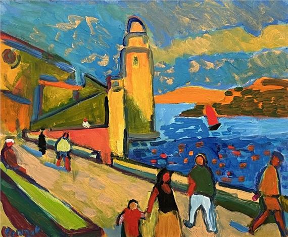 Maria Penraat | Passers-by in Collioure (2004) | MutualArt