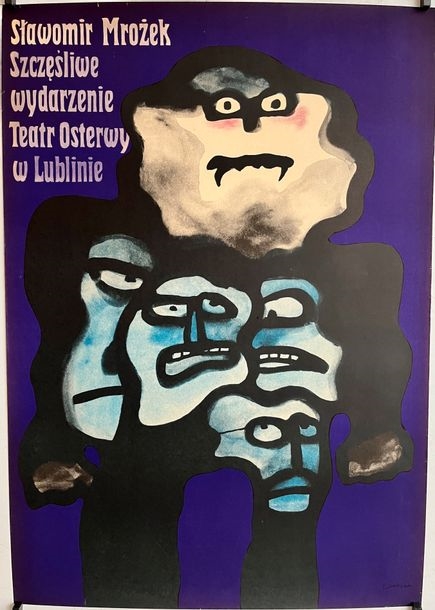 A happy event. Sawomir Mrozek. Osterwa Theater in Lublin by Jan Lenica, 1974