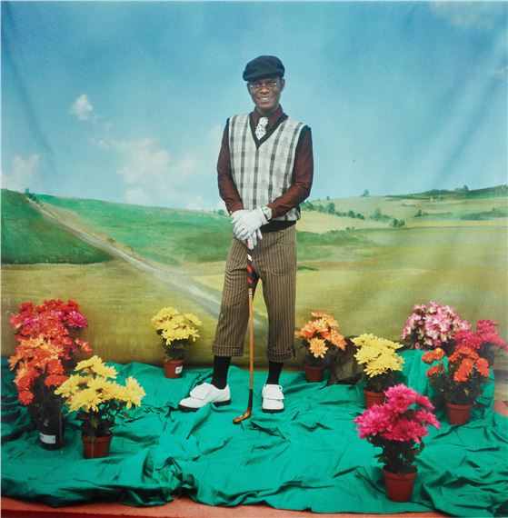Le Golfeur, Tati Series by Samuel Fosso, 1997 printed 2003