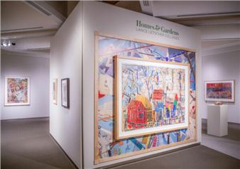 “Homes & Gardens: Lance Letscher Collages” at the McNay Art Museum, San Antonio