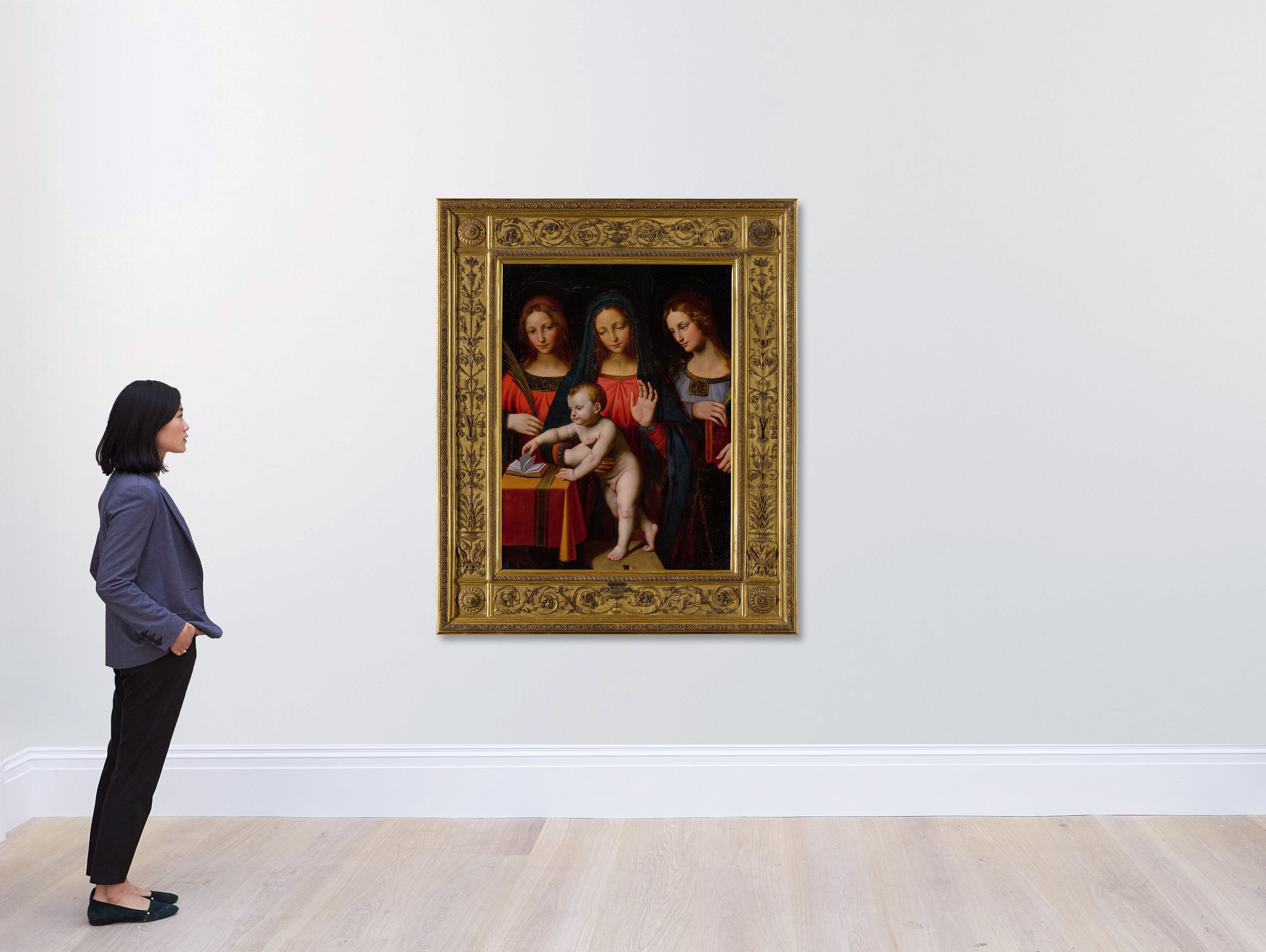 Bernardino Luini | Madonna and Child with two female saints | MutualArt