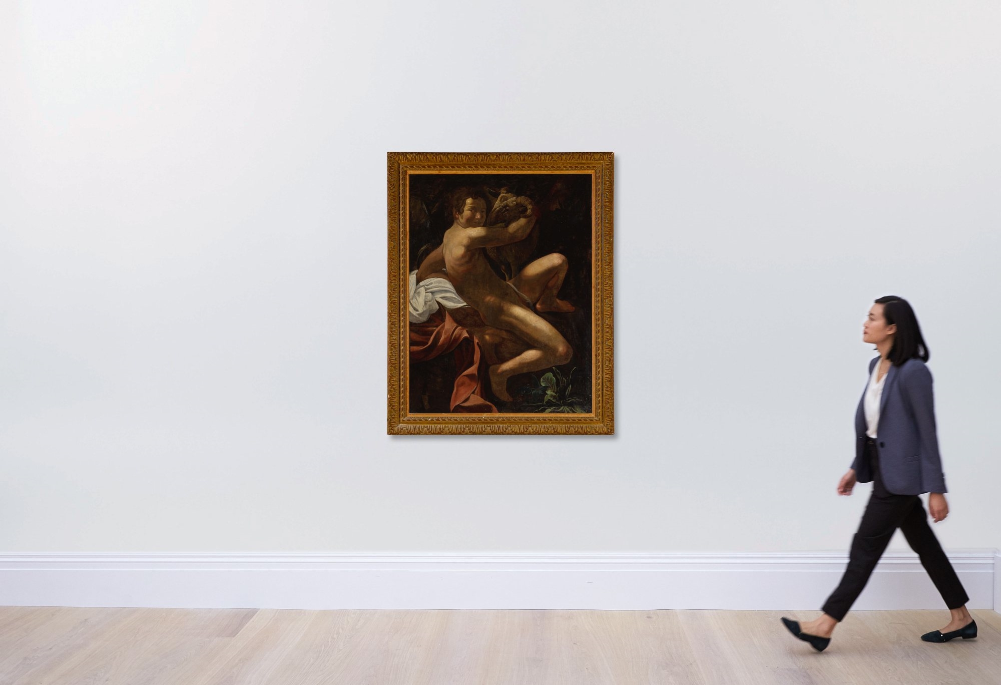 Caravaggio | Saint John the Baptist with a ram | MutualArt