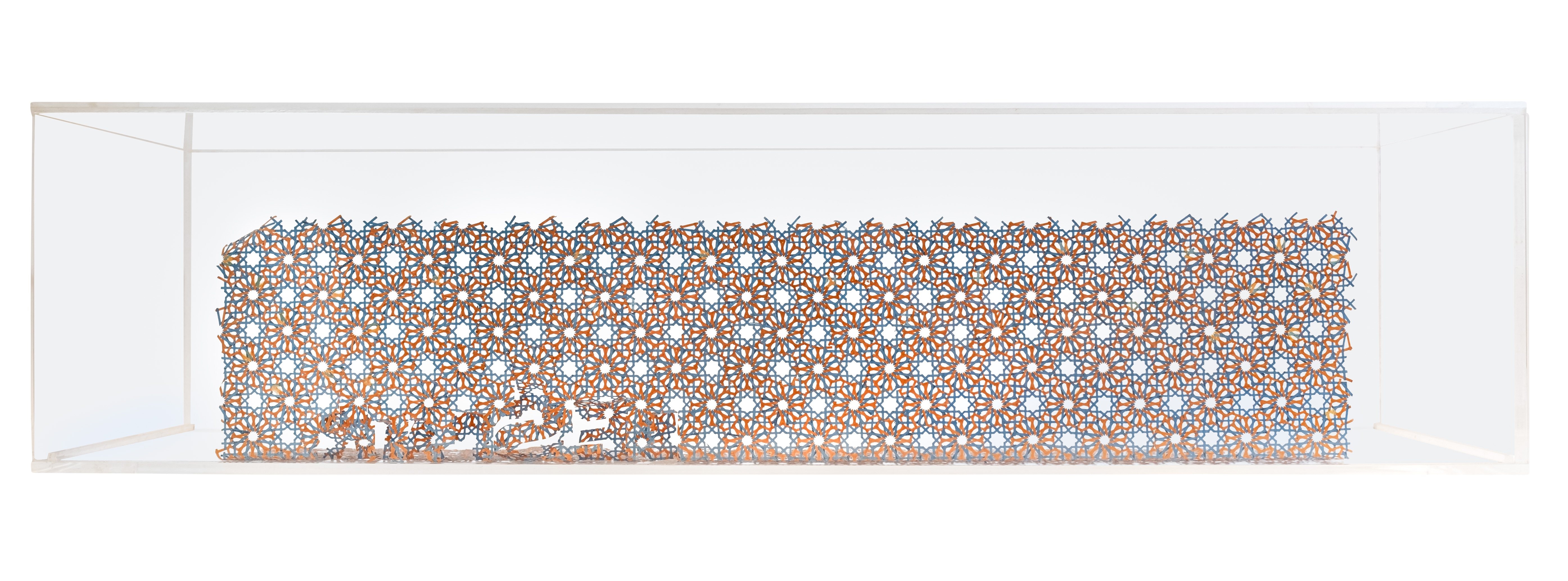 Artwork by Hamra Abbas, Despair, Made of Paper collage in plexiglass