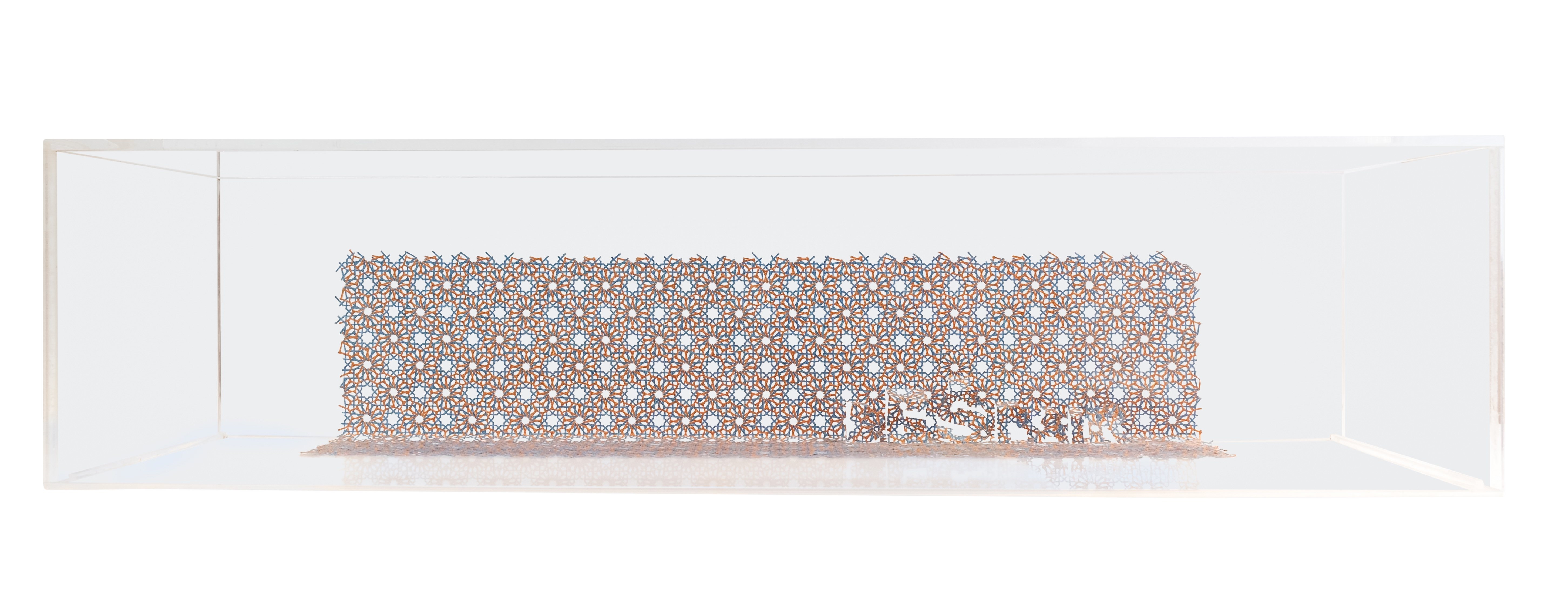 Artwork by Hamra Abbas, Despair, Made of Paper collage in plexiglass