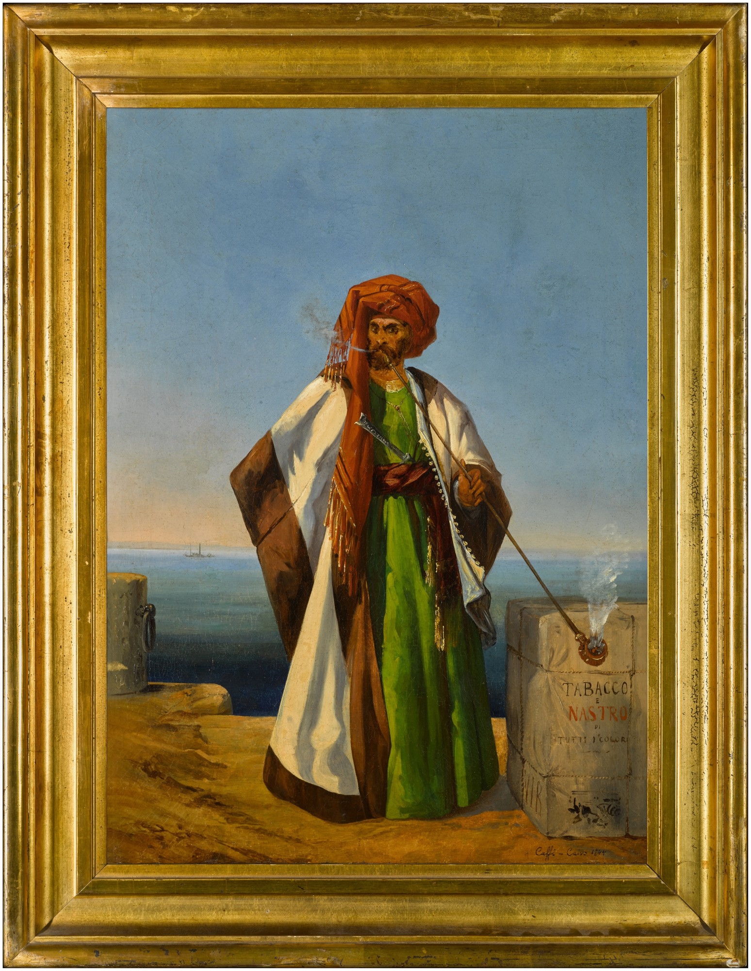 Ippolito Caffi | The Tobacco Merchant (1844) | MutualArt