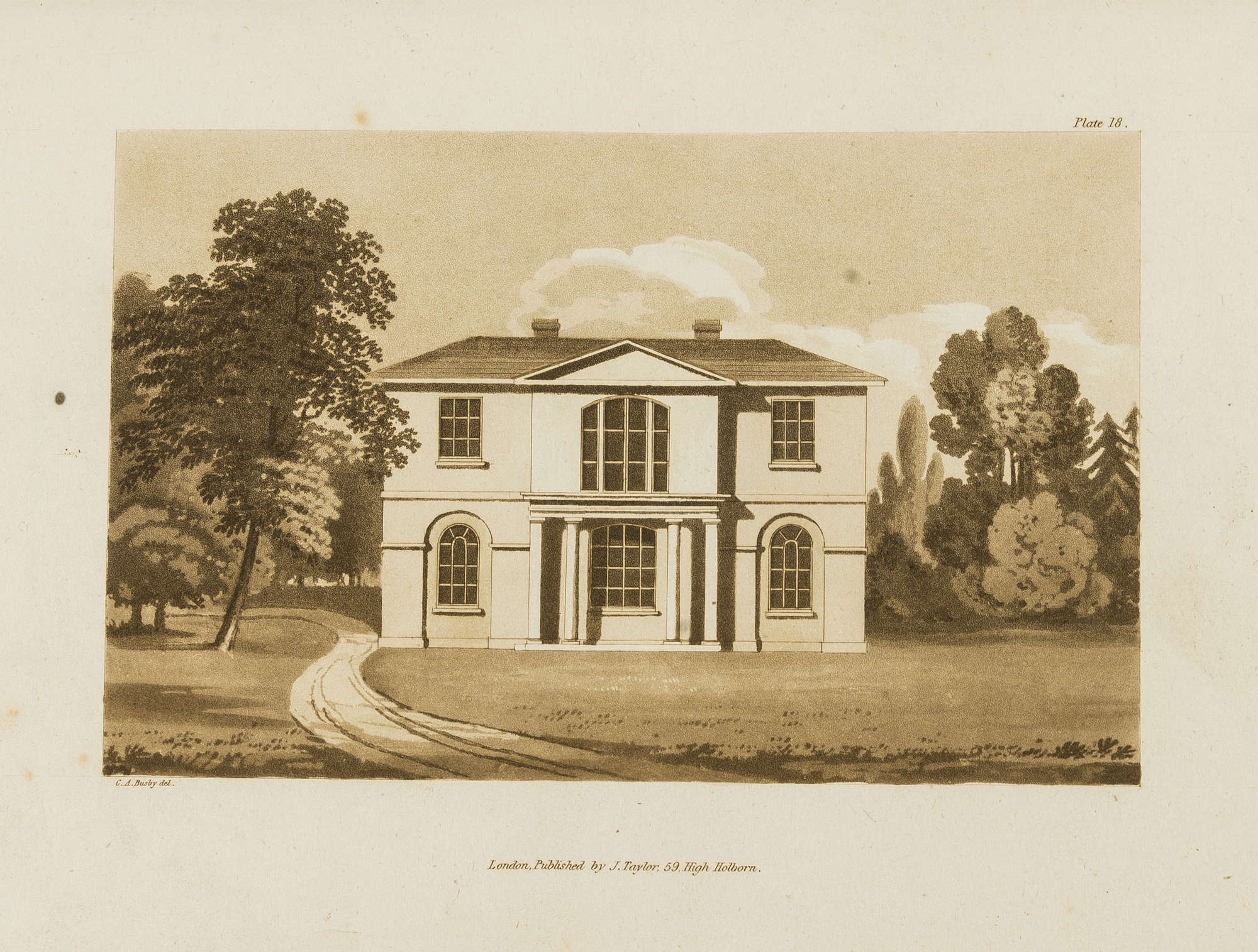 Charles Augustine Busby A Series of Designs for Villas and Country