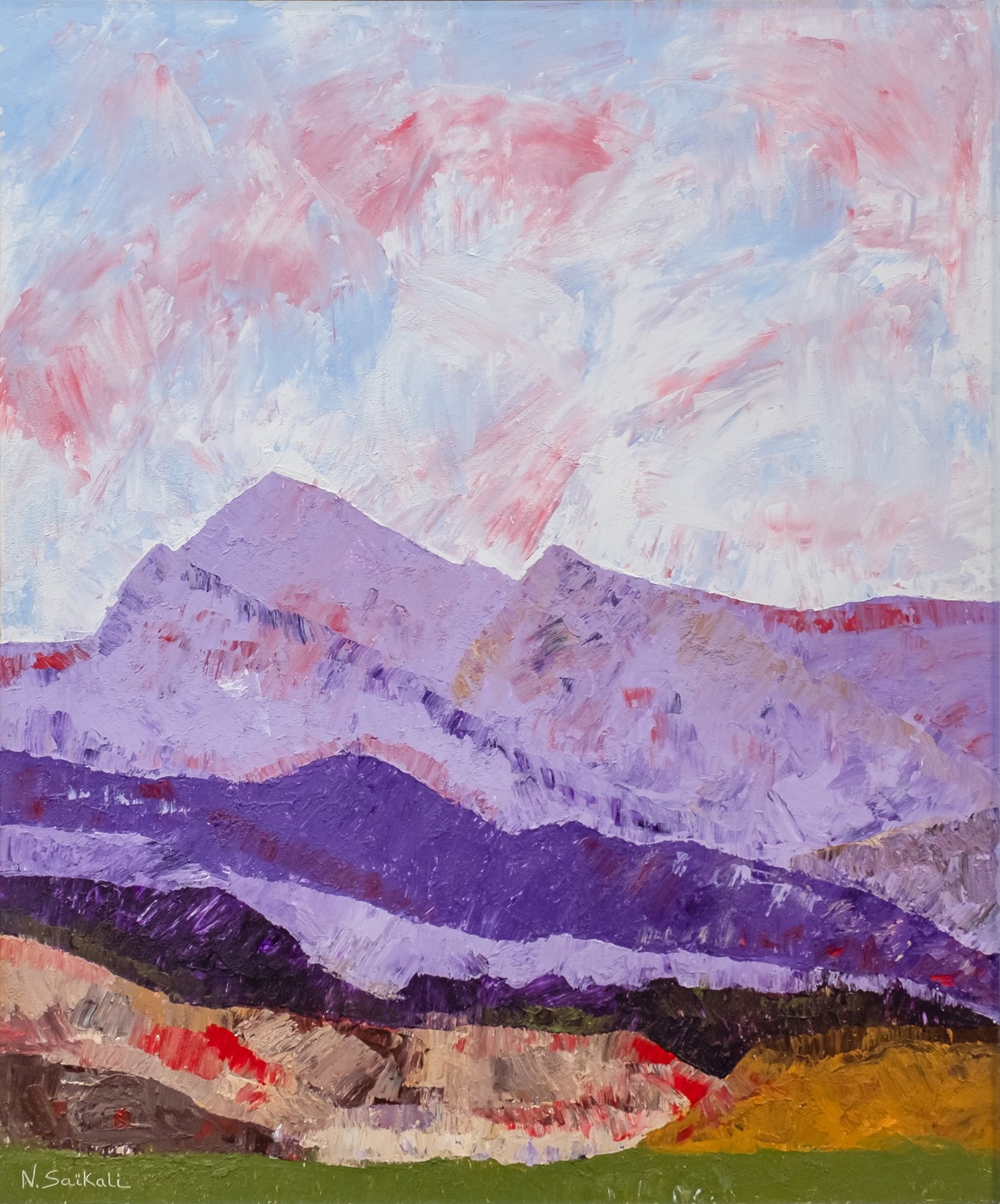 Nadia Saikali | Paysage de Montagne (1995) | MutualArt