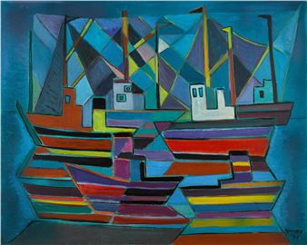 Untitled (Bateaux de pêche) - Salah Yousri